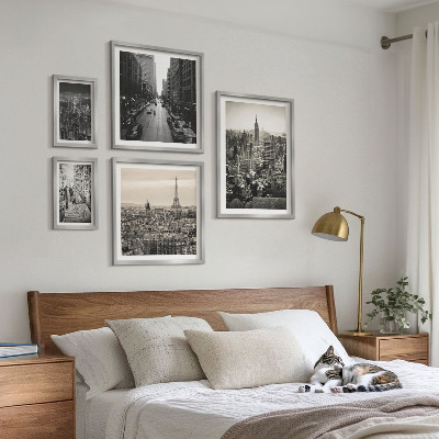 Decorațiune de perete set tablouri Panorame ale orașelor capitalelor europene