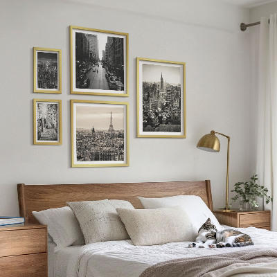 Decorațiune de perete set tablouri Panorame ale orașelor capitalelor europene