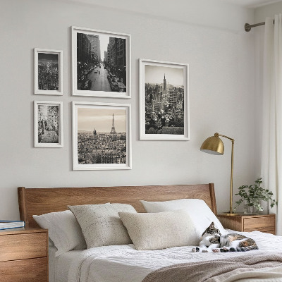 Decorațiune de perete set tablouri Panorame ale orașelor capitalelor europene