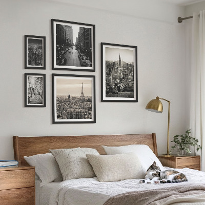 Decorațiune de perete set tablouri Panorame ale orașelor capitalelor europene