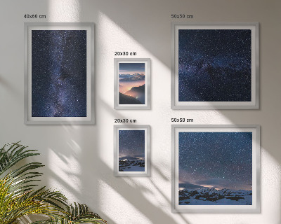 Decorațiune de perete set tablouri Peisaje cosmice