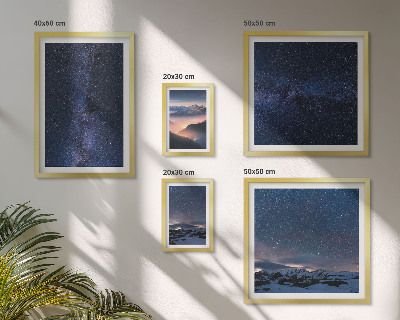 Decorațiune de perete set tablouri Peisaje cosmice