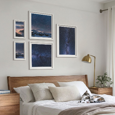 Decorațiune de perete set tablouri Peisaje cosmice
