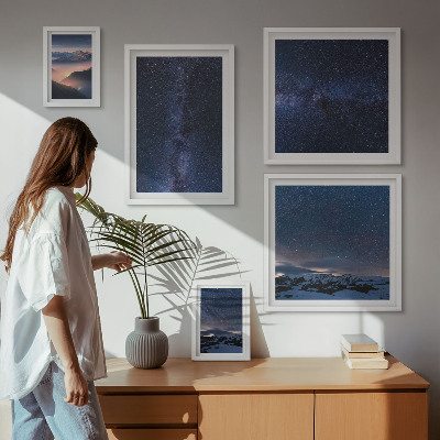 Decorațiune de perete set tablouri Peisaje cosmice