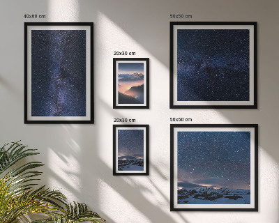 Decorațiune de perete set tablouri Peisaje cosmice