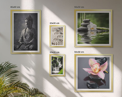 Polyptic înrămat Atmosfera zen relaxantă a naturii