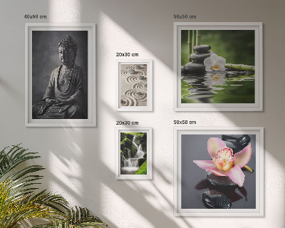 Polyptic înrămat Atmosfera zen relaxantă a naturii