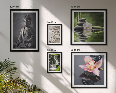 Polyptic înrămat Atmosfera zen relaxantă a naturii