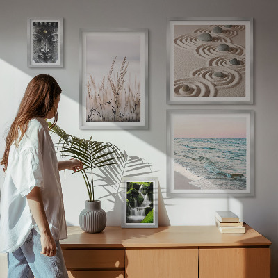 Decorațiune de perete set tablouri Apă zen relaxantă în natură