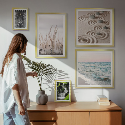 Decorațiune de perete set tablouri Apă zen relaxantă în natură