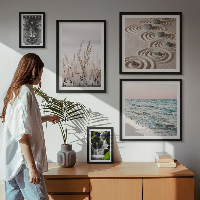 Decorațiune de perete set tablouri Apă zen relaxantă în natură