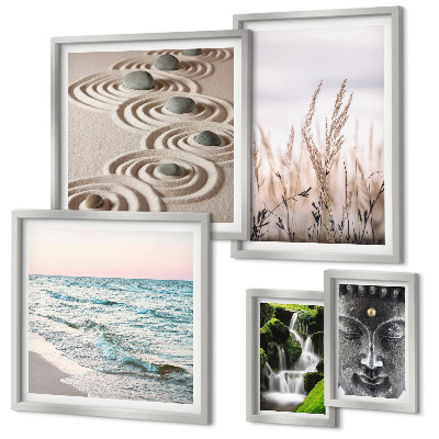 Decorațiune de perete set tablouri Apă zen relaxantă în natură