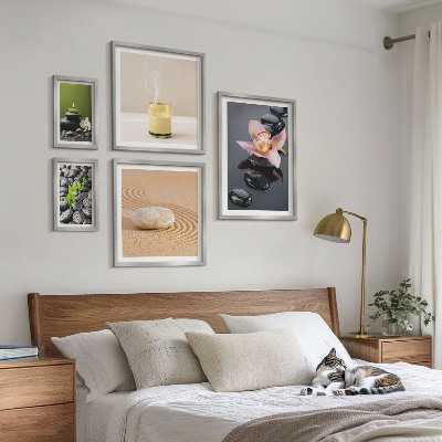 Decorațiune de perete set tablouri Relaxare pietre zen orhidee