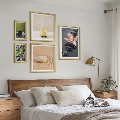 Decorațiune de perete set tablouri Relaxare pietre zen orhidee