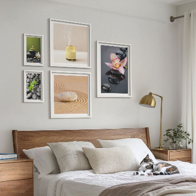 Decorațiune de perete set tablouri Relaxare pietre zen orhidee