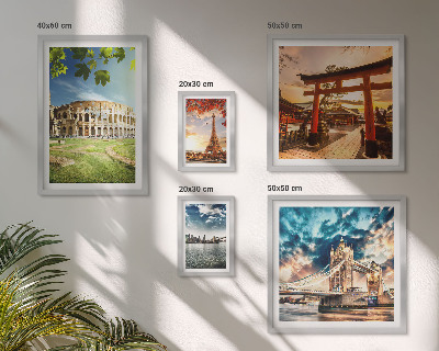 Decorațiune de perete set tablouri Icoane ale arhitecturii mondiale