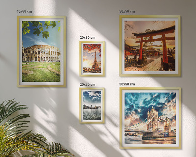 Decorațiune de perete set tablouri Icoane ale arhitecturii mondiale
