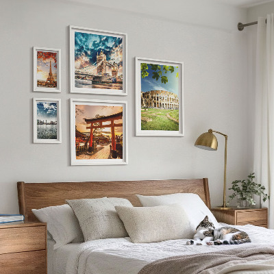 Decorațiune de perete set tablouri Icoane ale arhitecturii mondiale