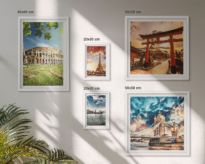 Decorațiune de perete set tablouri Icoane ale arhitecturii mondiale