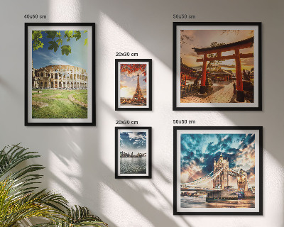 Decorațiune de perete set tablouri Icoane ale arhitecturii mondiale