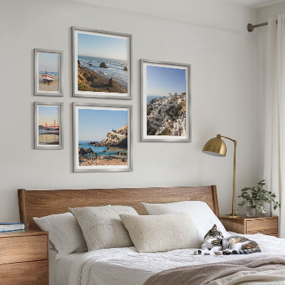 Decorațiune de perete set tablouri Plajele orașului și priveliștile fermecătoare