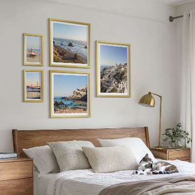 Decorațiune de perete set tablouri Plajele orașului și priveliștile fermecătoare