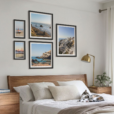 Decorațiune de perete set tablouri Plajele orașului și priveliștile fermecătoare