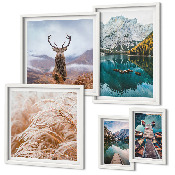 Polyptic înrămat Peisaje montane și frumusețea naturii