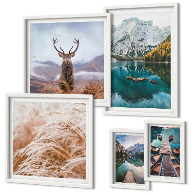 Polyptic înrămat Peisaje montane și frumusețea naturii