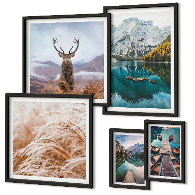 Polyptic înrămat Peisaje montane și frumusețea naturii