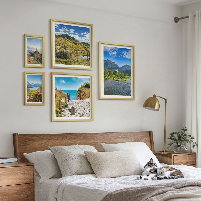 Decorațiune de perete set tablouri Peisaje de munți și plaje