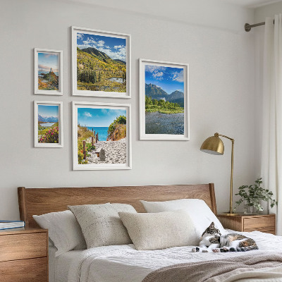 Decorațiune de perete set tablouri Peisaje de munți și plaje