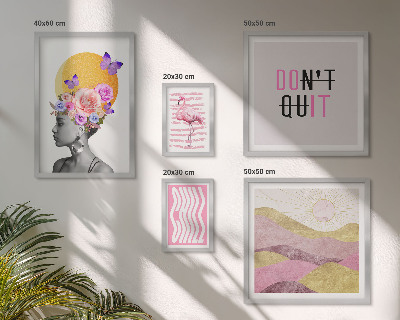 Decorațiune de perete set tablouri Inspirații florale în stil boho