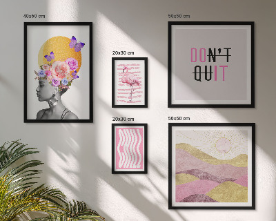 Decorațiune de perete set tablouri Inspirații florale în stil boho