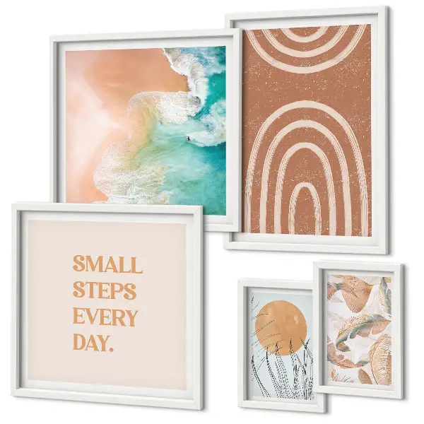 Set tablouri decorative cu plante decorațiuni elegante pentru perete