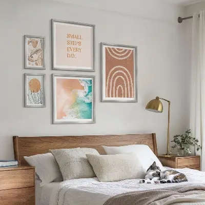 Set tablouri decorative cu plante decorațiuni elegante pentru perete