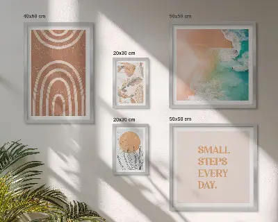 Set tablouri decorative cu plante decorațiuni elegante pentru perete