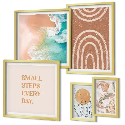 Set tablouri decorative cu plante decorațiuni elegante pentru perete