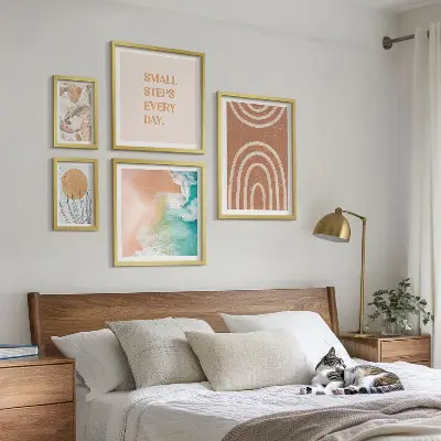 Set tablouri decorative cu plante decorațiuni elegante pentru perete