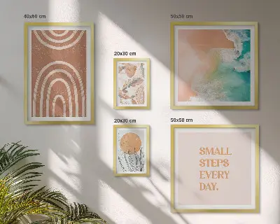 Set tablouri decorative cu plante decorațiuni elegante pentru perete