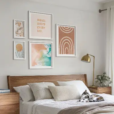 Set tablouri decorative cu plante decorațiuni elegante pentru perete