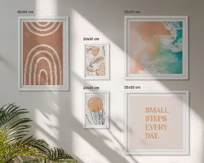 Set tablouri decorative cu plante decorațiuni elegante pentru perete