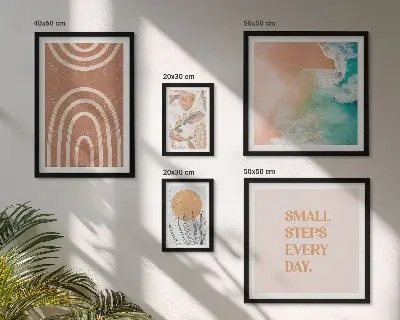 Set tablouri decorative cu plante decorațiuni elegante pentru perete