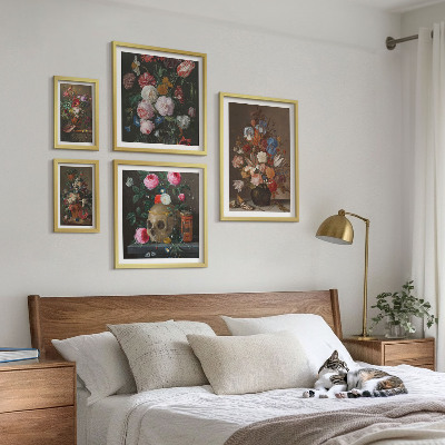 Decorațiune de perete set tablouri Compoziții florale clasice