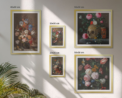 Decorațiune de perete set tablouri Compoziții florale clasice