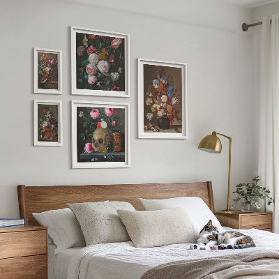 Decorațiune de perete set tablouri Compoziții florale clasice