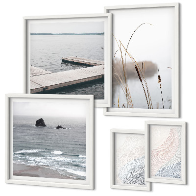 Polyptic înrămat Peisaje marine minimaliste