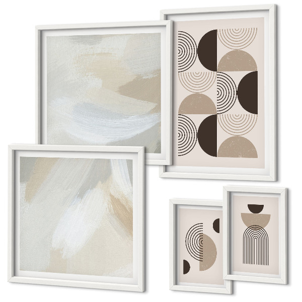 Decorațiune de perete set tablouri Geometrie a formelor abstracte