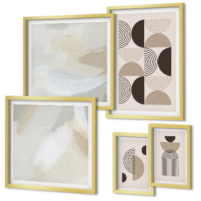 Decorațiune de perete set tablouri Geometrie a formelor abstracte