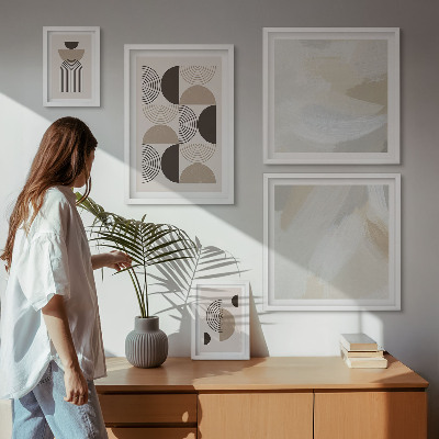 Decorațiune de perete set tablouri Geometrie a formelor abstracte
